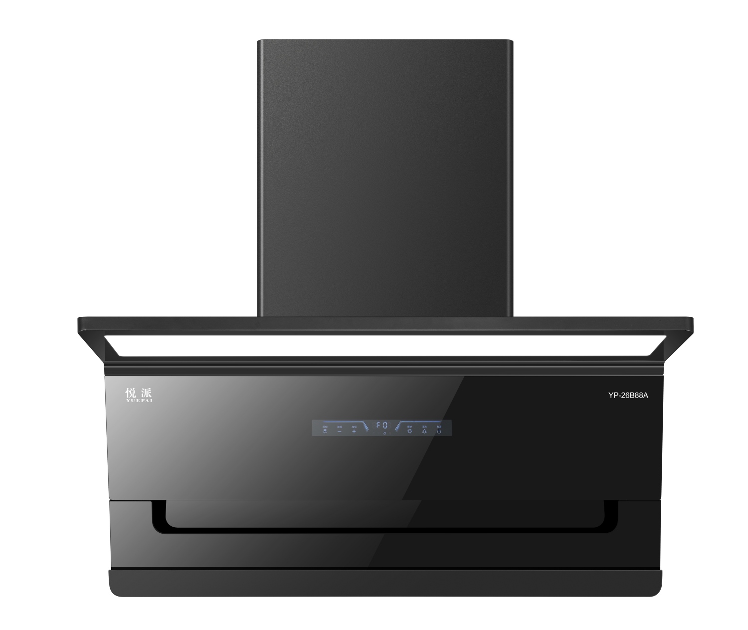 YP-26B88A 变频/铜线电机•超薄•静音•LED高亮大灯/25立方超强排风量/静压1080pa