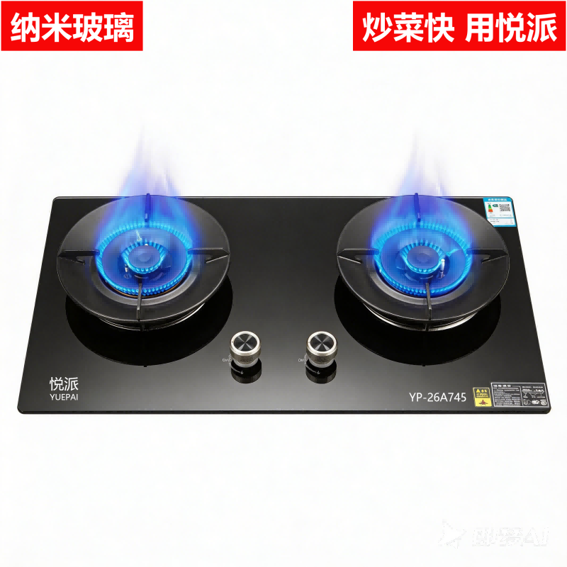 YP-26A745（猛火•纳米玻璃•畅销）二级能效/66%热效率